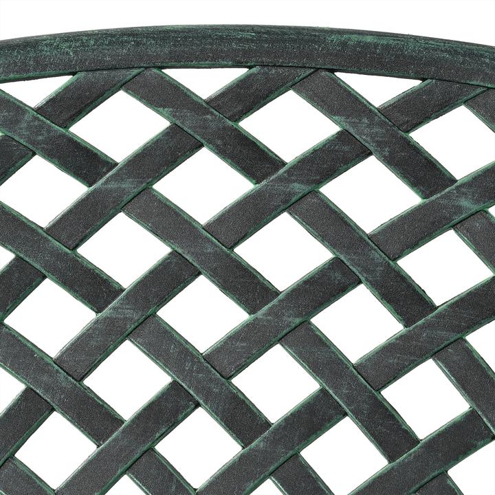 Actual product image Relaxdays Gartenbank Metall in Schwarz-Grün