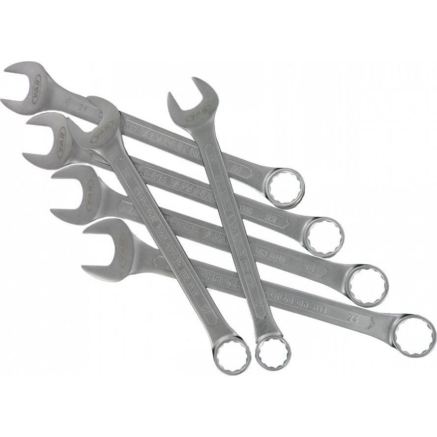 VAR, Schraubenschlüssel, Gabel-/Ringschlüsselsatz 19-24mm (19 mm, 23 mm, 21 mm, 22 mm, 20 mm, 24 mm)