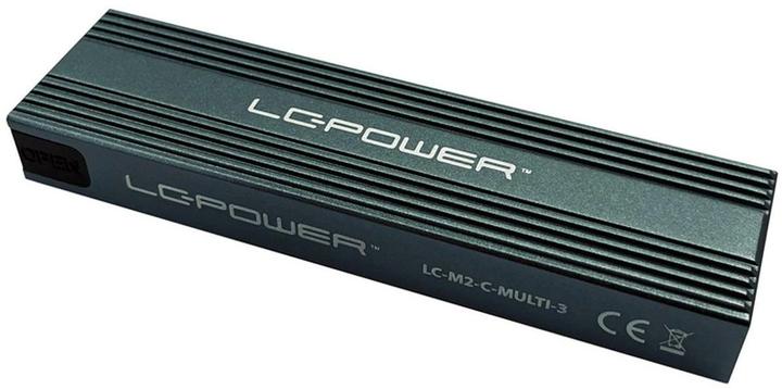 Produktbild LC-Power M.2 LC-M2-C-MULTI-3 USB3.2 M.2-SSD-Gehäuse (NVMe & SATA)