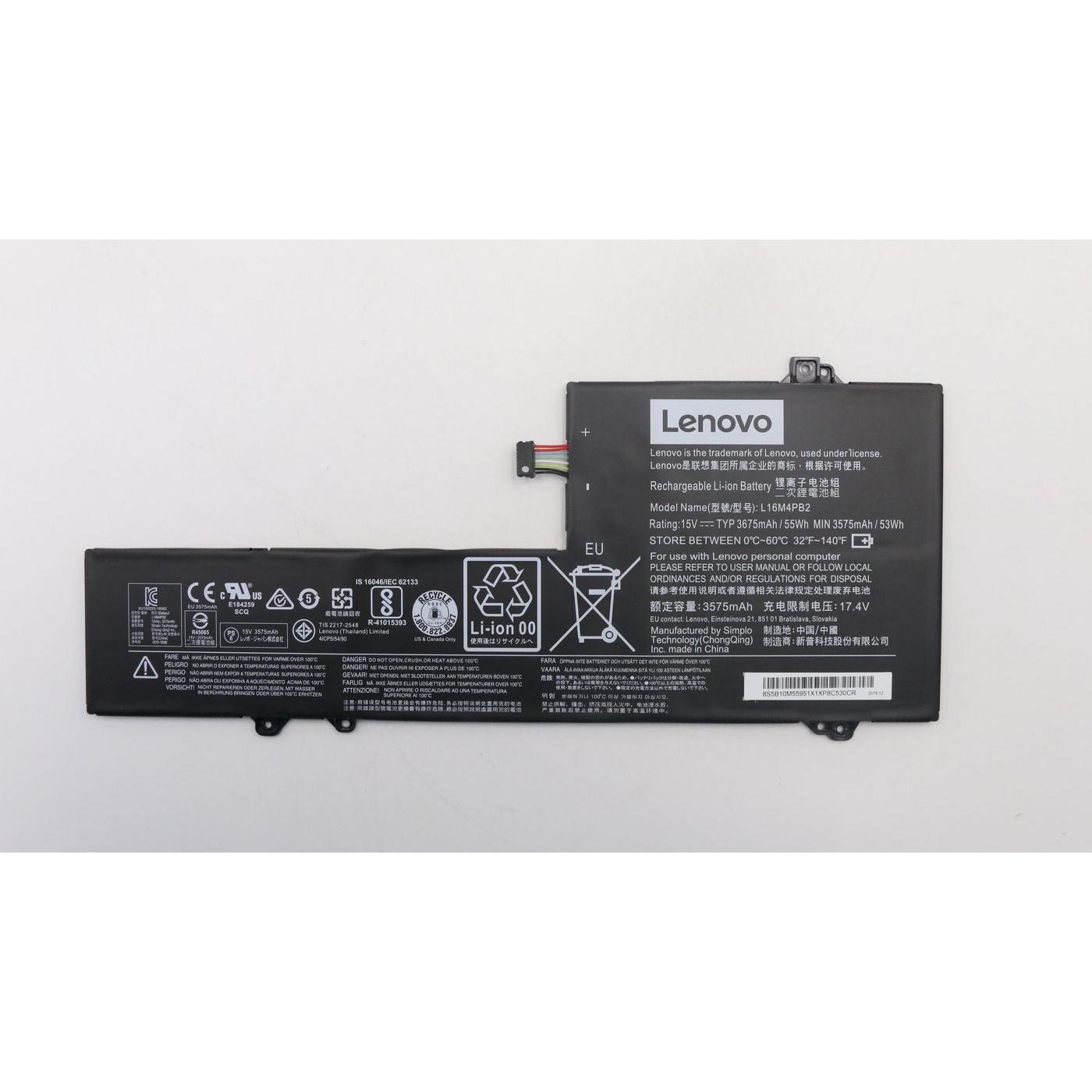 Lenovo K42 SP/A L16M4PB2 15V55Wh4cell (4 Zellen), Notebook Akku