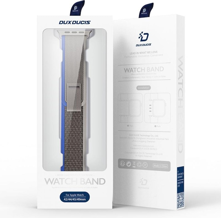 Actual product image Dux Ducis Sports Strap (44 mm, 45 mm, 42 mm, 49 mm, Nylon, Apple Watch Series 3, Apple Watch Series 1, Apple Watch Series 6, Apple Watch Series 7, Apple Watch Series 8, Apple Watch Ultra, Apple Watch Series 2, Apple Watch Ultra 2, Apple Watch Series 4, Apple Watch Series 5, Apple Watch Series 9, Apple Watch SE)
