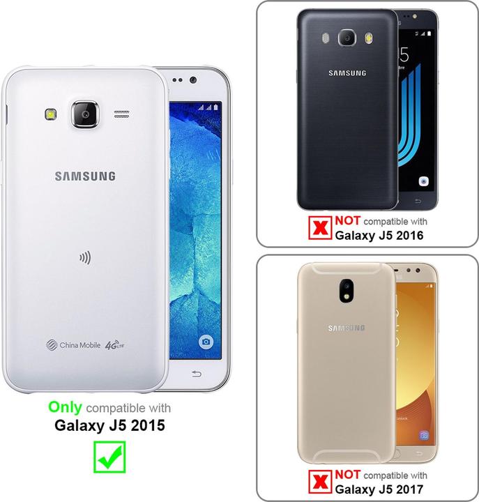Produktbild Cadorabo Book mit 3 Kartenfächer Cover (Samsung Galaxy J5 (2015))