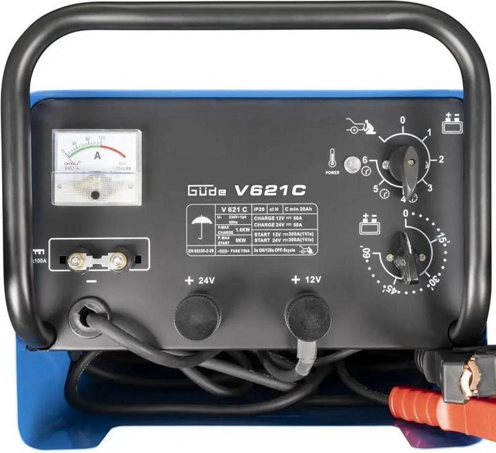 Image du produit Güde Chargeur de batterie 12V/24V Chargeur de batterie automatique V 621 C Aide au démarrage (12V, 24V, 70 A)