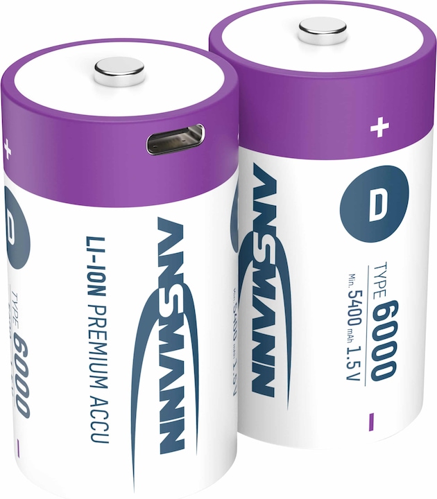 Actual product image Ansmann Premium Rechargeable (2 pcs., D, 6000 mAh)