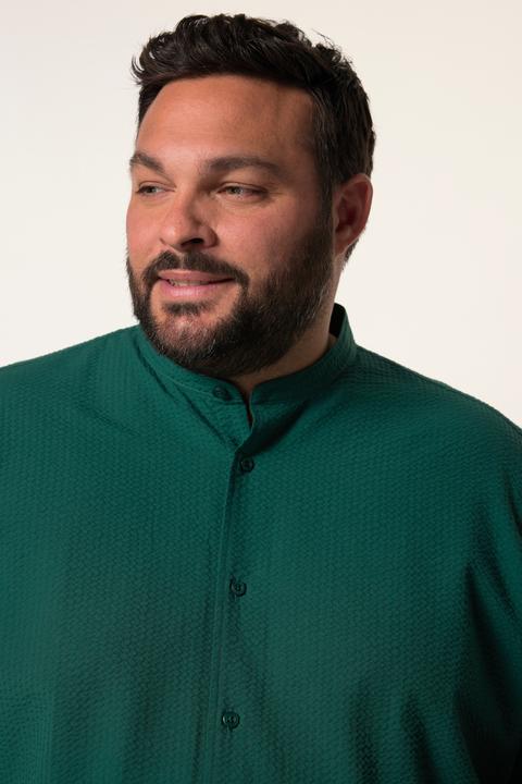 Immagine prodotto Men+ Hemd, Halbarm, Stehkragen, Seersucker, Comfort Fit (6XL)
