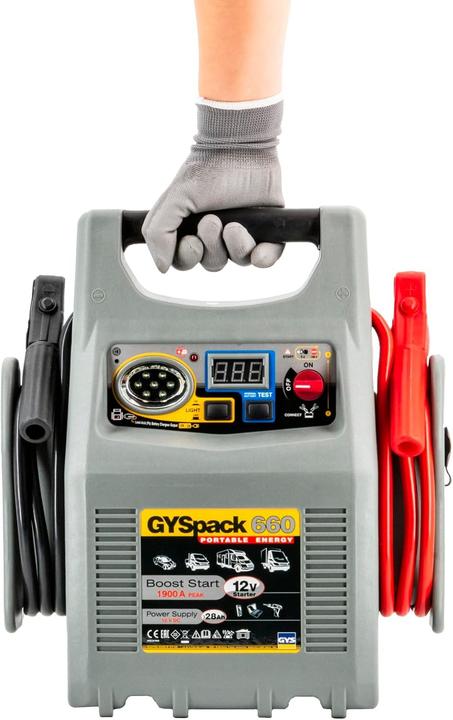 Produktbild GYS Schnellstartsystem Gyspack 660 027862 Starthilfestrom (12 V)=640 A Arbeitsl (1900 A, 28000 mAh)