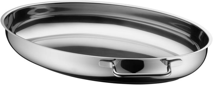 Actual product image WMF Oval roasting pan with thermometer (788009990), stainless steel (Casserole + stew pot, Stainless steel, 25.80 x 28.50 cm)