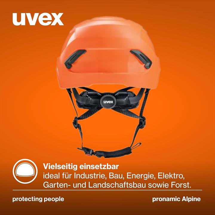 Actual product image Uvex Safety Safety helmet pronamic alpine 9735230 orange with vents (51 - 63 cm)