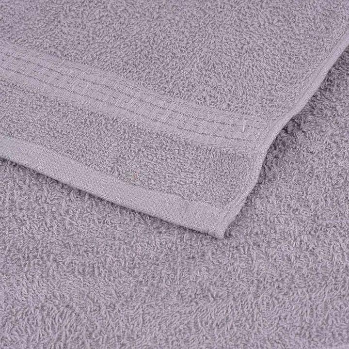 Image du produit vidaXL Serviettes de douche 4 pcs. Gris 70x140 cm 360 g/m² 100% coton Serviette de bain (70 x 140 cm)