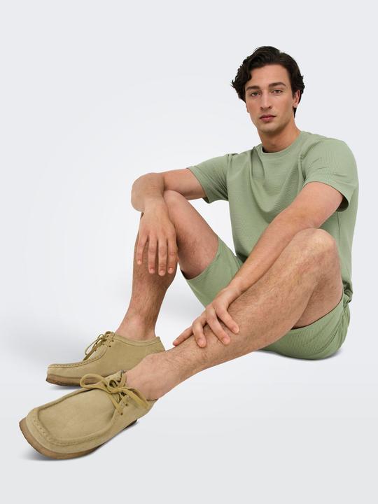 Actual product image Only & Sons Onskian Life Reg Seersucker Ss Tee (M)