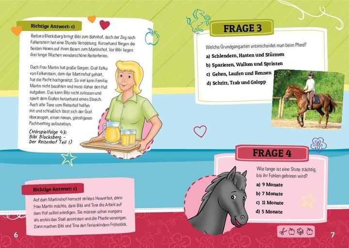 Actual product image Bibi & Tina - Das Quiz für Fans (German, Schwager & Steinlein Publishing House, Svenja Dieken, 2022)