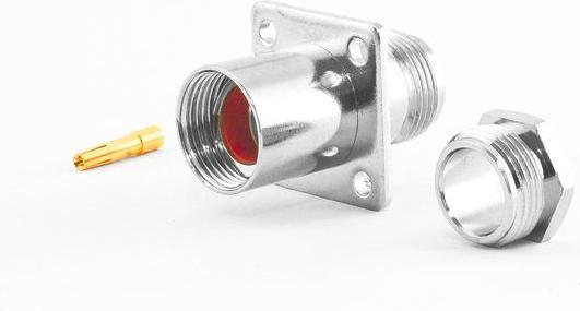 Produktbild Varia N-Einbaubuchse für HDF400 Kabel, 4 Loch, Klemm/Löt-Version