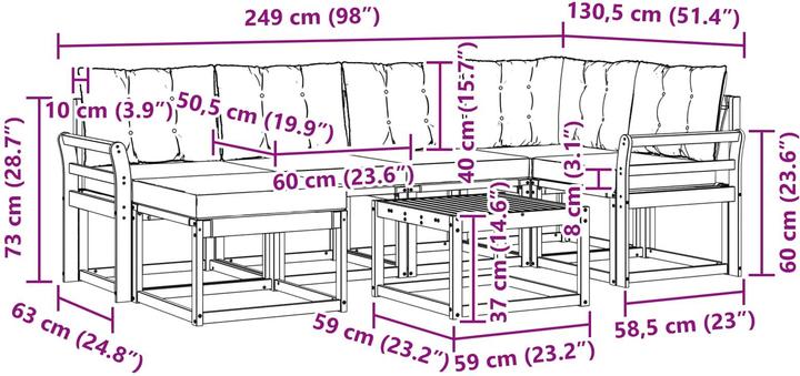 Produktbild vidaXL Sofa Set