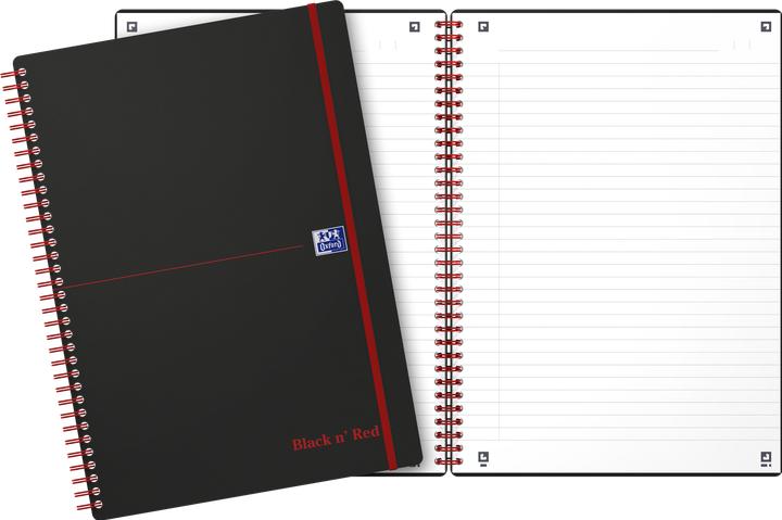 Image du produit Oxford Noir et rouge (A4, À rayures, Couverture souple)