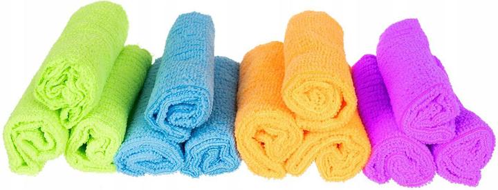 Actual product image Ikonka Microfibre cloths - 12 pcs (1 pcs.)