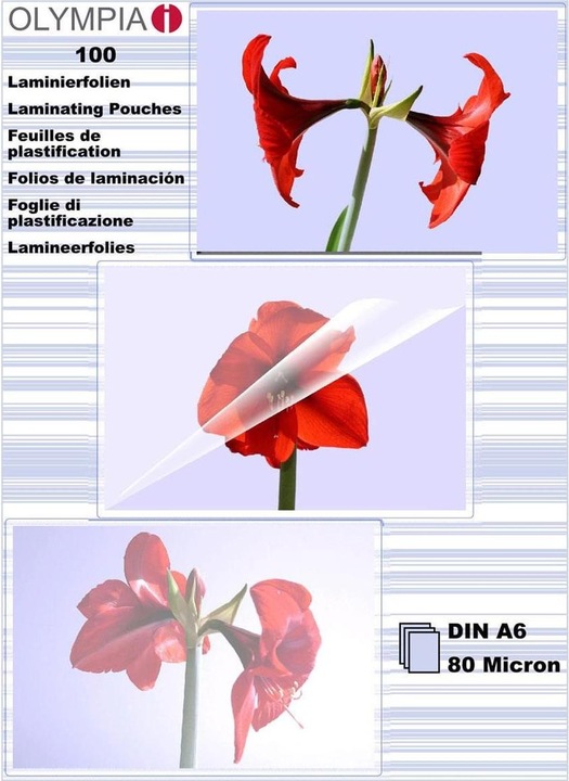 Productafbeelding Olympia Lamineerfolies (A6, 100 Stuk, 80 µm)