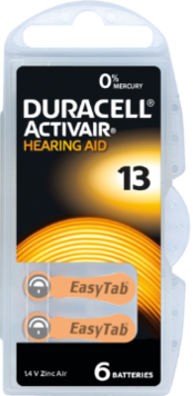 Produktbild Duracell Activair 13 - Hörgerätebatterien (60 Stk., A13, 300 mAh)