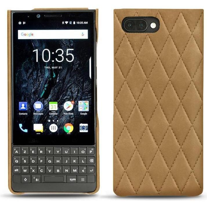 Noreve Lederschutzhülle (Blackberry KEY2), Smartphone Hülle, Braun