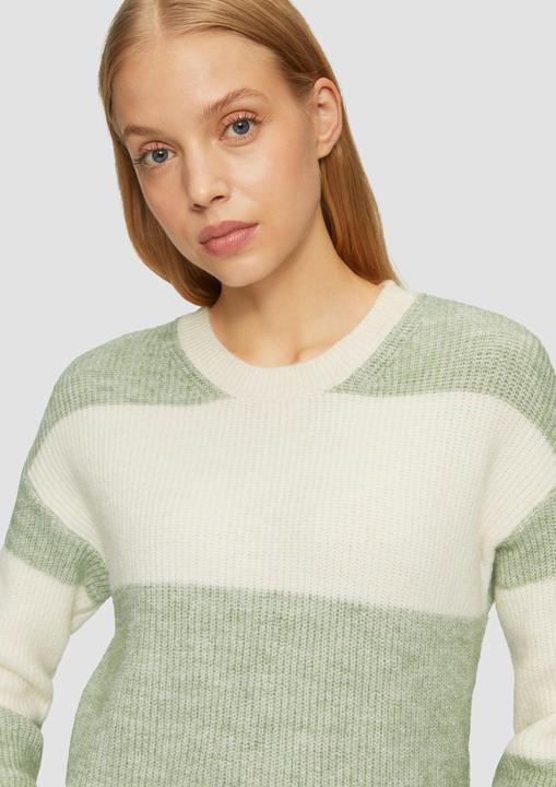 Produktbild S.Oliver Strickpullover Melierter Strickpullover mit überschnittenen Ärmeln (XXL)