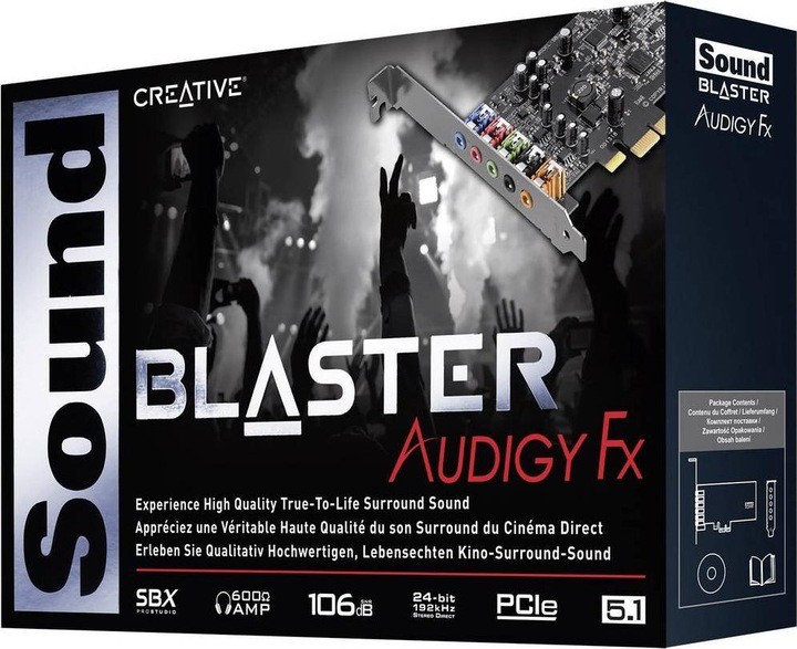 Produktbild Creative Sound Blaster Audigy Fx (PCI-E x1)