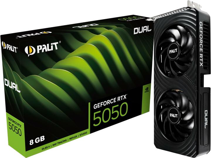 Actual product image XpertVision Palit RTX5050 DUAL 8GB GDDR6 HDMI 3xDP (8 GB)
