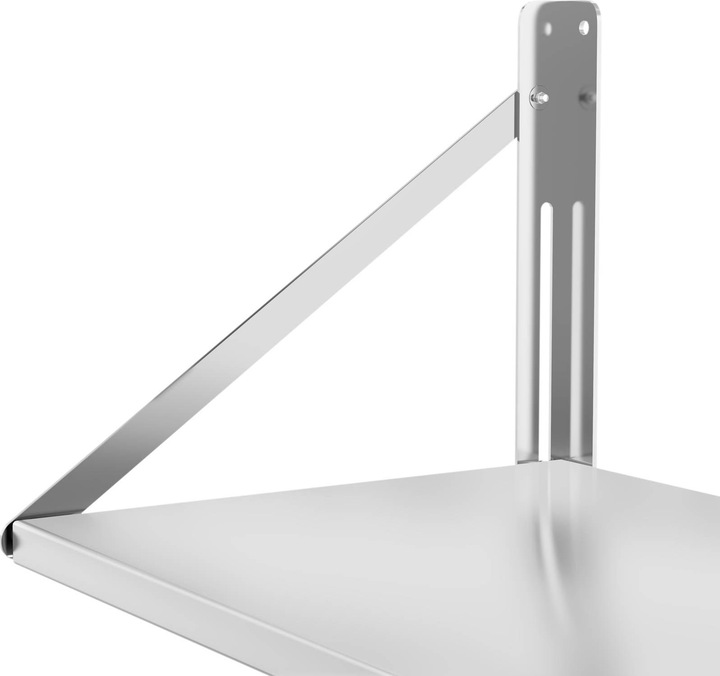 Immagine prodotto Royal Catering Mensola pieghevole a muro in acciaio inox - 60 x 45 cm - 40 kg (60 x 45 cm)