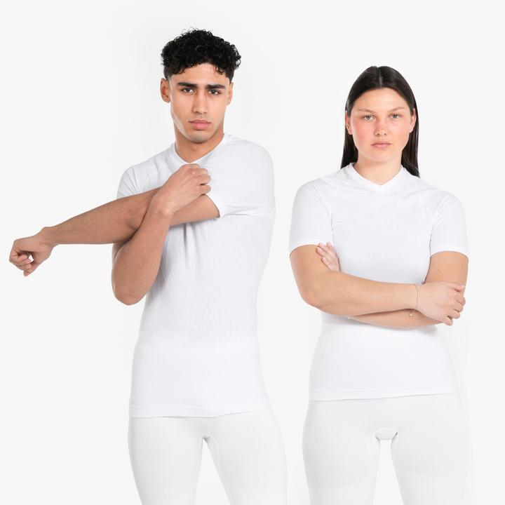 Actual product image Kipsta Ladies/men's football functional shirt short sleeve - Keepdry white (S)