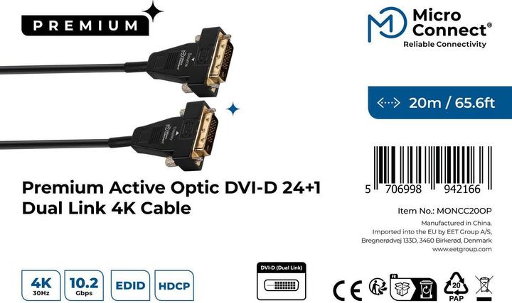 Image du produit MicroConnect Dvi — Dvi (20 m)