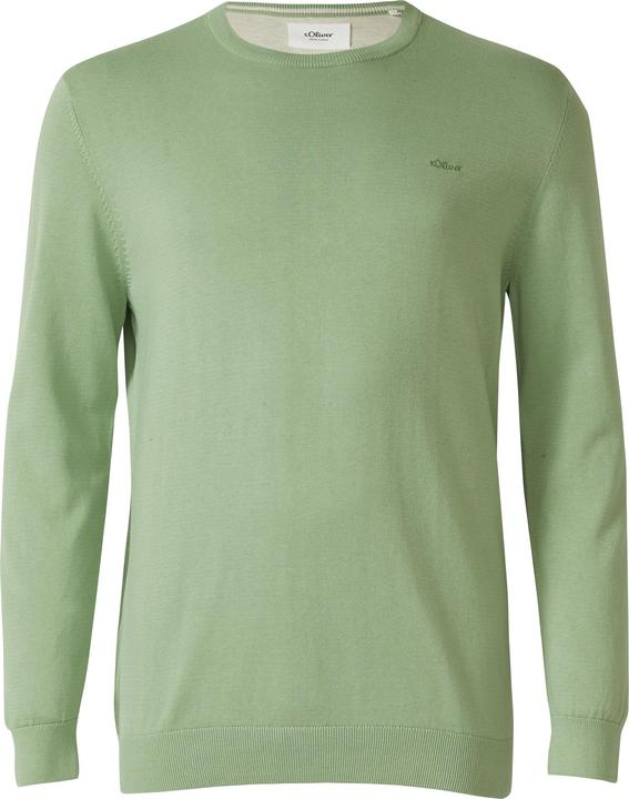 Produktbild s.Oliver Strickpullover mit Logo-Stickerei (XXL)