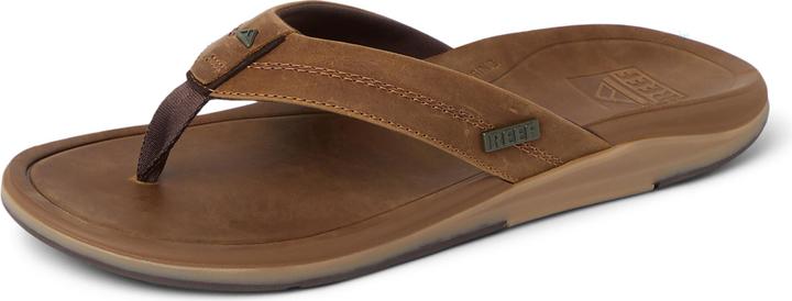 Actual product image Reef Leather Offshore Bronze Brown Slipper (46)