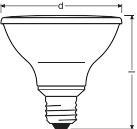 Produktbild Ledvance LED-Reflektorlampe (E27, 10 W, 633 lm, 6 x, G)