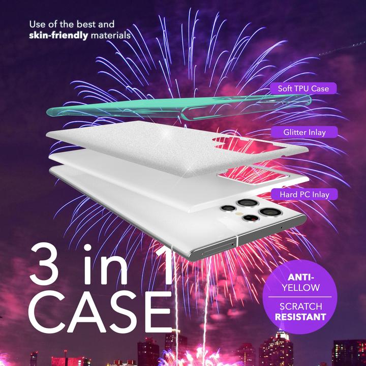 Image du produit Nalia Étui hybride pailleté (Samsung Galaxy S24 Ultra)