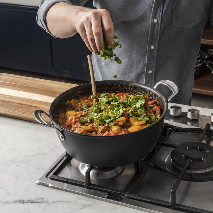 Produktbild Tefal Jamie Oliver Batch Cooking Set mit Rezept-Booklet (30 cm, Pfannenset + Topfset, Kochtopf, Aluminium)