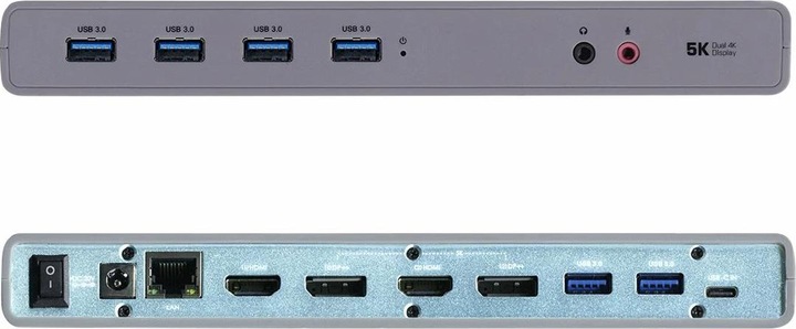 Produktbild i-tec USB 3.0 / USB-C Dual 4K Dock (USB-C, 2 Ports)