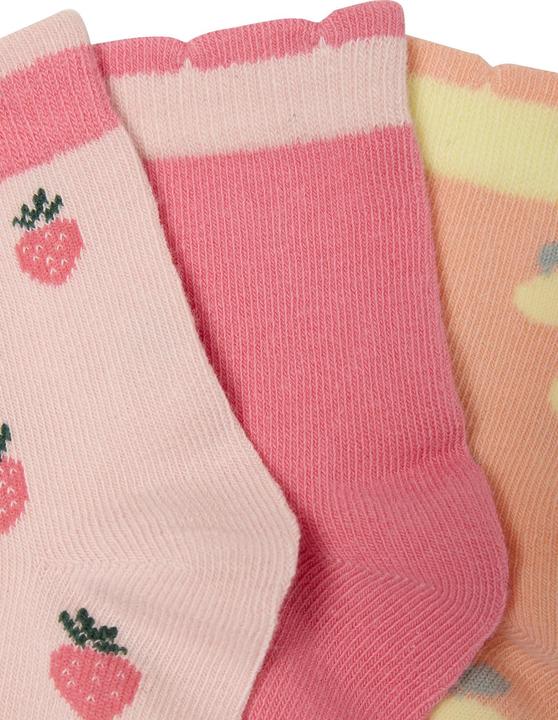 Produktbild Vertbaudet 3er-Pack Mädchen Socken Früchte (3er Pack, 23 - 26)