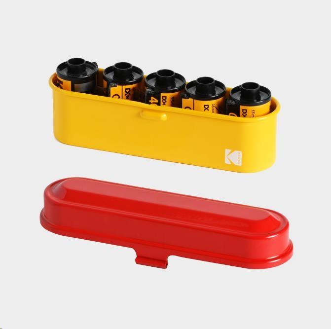 Actual product image Kodak Metal box for films 135 yellow/red