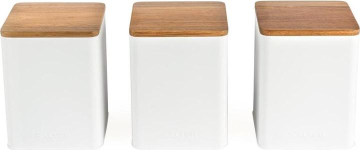 Salter BW12898WEU7 Toronto 3-Piece Canister Set White (1.60 l)