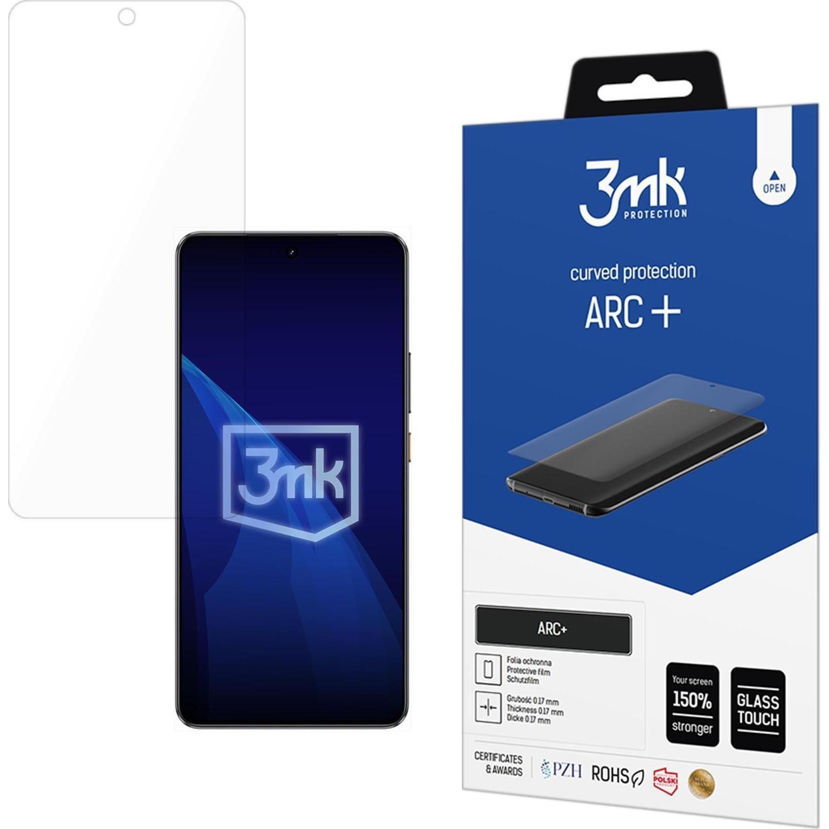 3MK Folia ARC+ Fullscreen do Realme GT 7T (1 pz., Realme GT7), Pellicola protettiva smartphone, Trasparente