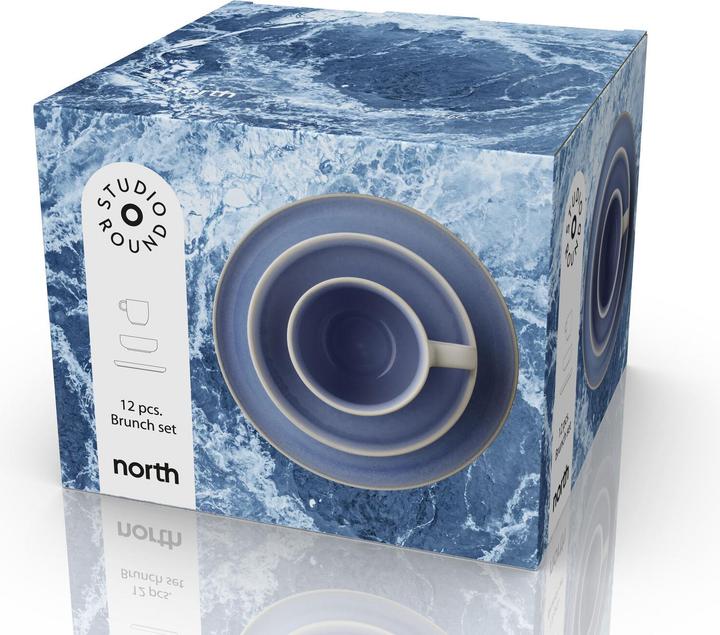 Actual product image Studio Round Speise-Service North 12-teilig, Eisblau (12 pcs.)
