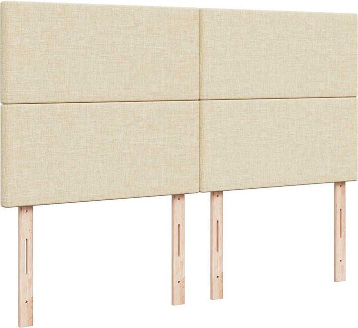 Produktbild vidaXL Bo x springbett mit Matratze 200 x 200 cm Stoff (200 x 200 cm)