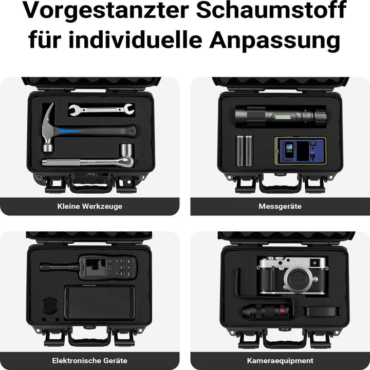 Produktbild Wiltec Universalkoffer 32x22,9x11,2cm wasserdicht Transportkoffer Schutzkoffer