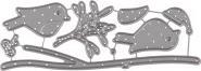 Rayher Cutting template winter birds, 8 pieces