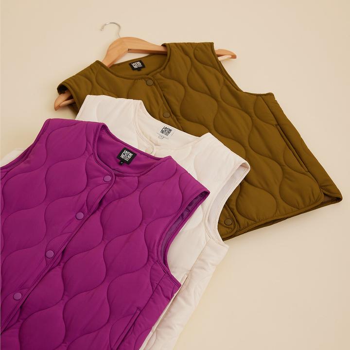Produktbild La Redoute Collections Steppgilet mit Druckknöpfen (48)