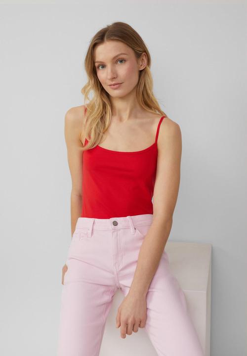 Produktbild S.Oliver T-Shirt Top mit verstellbaren Spaghettiträgern im Slim Fit (42)