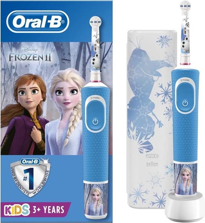 Image du produit Oral-B Ensemble de brosses à dents électriques rechargeables Frozen II pour enfants et étui de voyage pour (Brosse à dents oscillo-rotative)