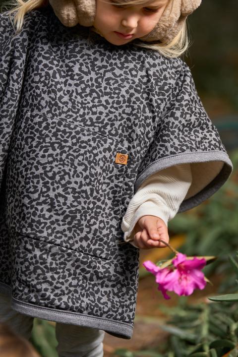 Immagine prodotto Cloby Teddy Poncho grigio leopardo
