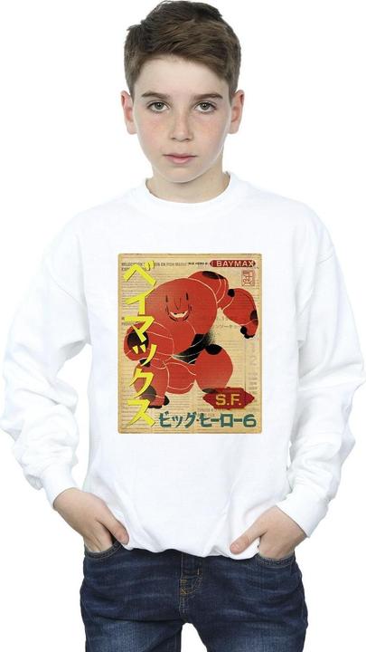 Produktbild Disney Big Hero 6 Baymax Baymax Newspaper Sweatshirt Jungen (116)