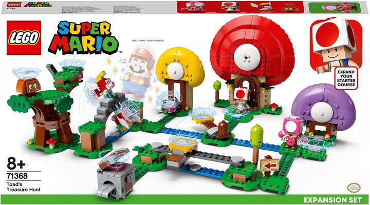 Image du produit LEGO Jeu d'extension pour la chasse au trésor des crapauds (71368, LEGO Super Mario)