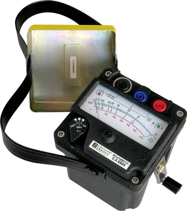 Actual product image Chauvin Arnoux C.A 6503 Insulation meter, crank indu