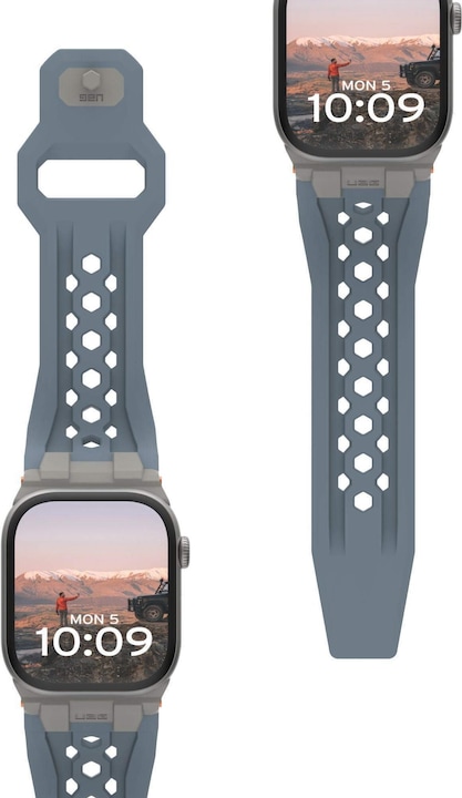 Actual product image UAG Urban Armor Gear Monarch Strap| Apple Watch Ultra/42/44/45/46mm| cloud (194158114136) (Silicones, Apple Watch Ultra)
